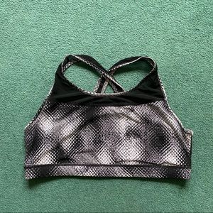 Plus Size Black & White Sports Bra 3x